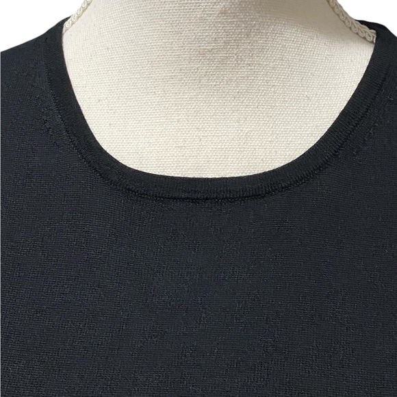 NWT J. Crew Halle Crewneck Black Merino Wool Sweater Size XS - Picture 9 of 13